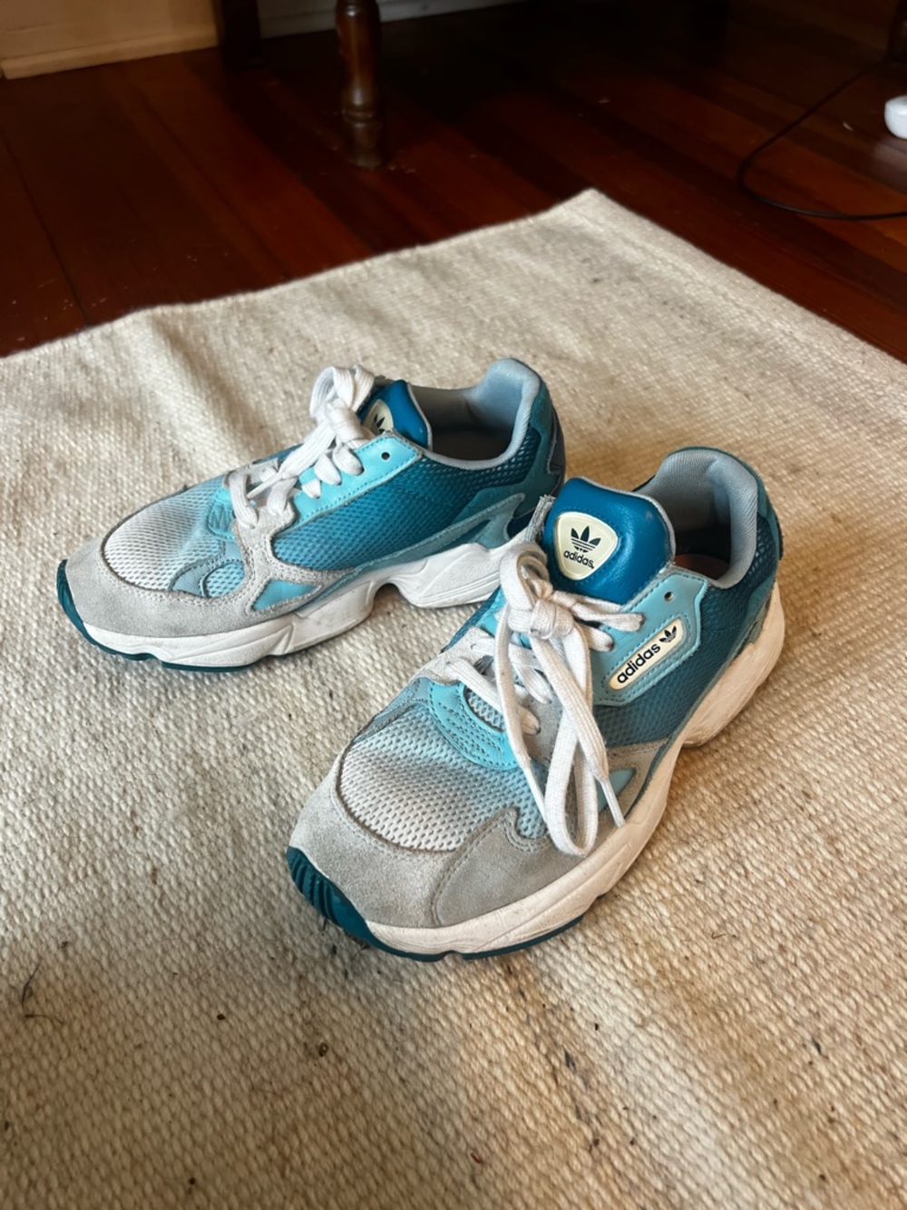 adidas Blue & Light Gray Retro Chunky Sneaker